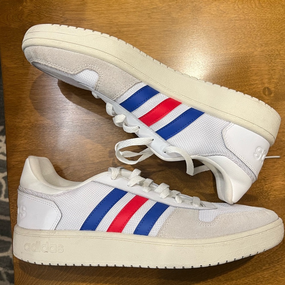 Adidas americano striped sneaker with suede toe